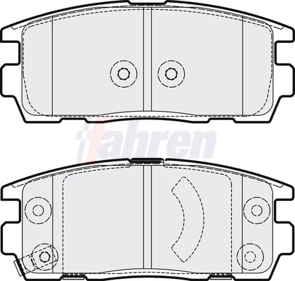 Fahren FBP3225 Brake Pad Set, disc brake - 1