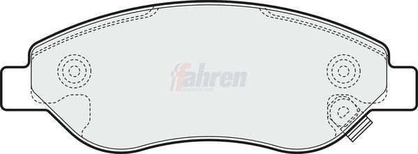 Fahren FBP3227 Brake Pad Set, disc brake - 1