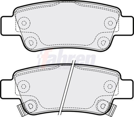 Fahren FBP3229 Brake Pad Set, disc brake - 1