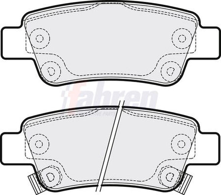 Fahren FBP3229 Brake Pad Set, disc brake - 1