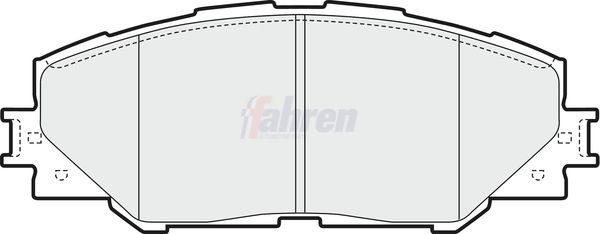 Fahren FBP3231 Brake Pad Set, disc brake - 1