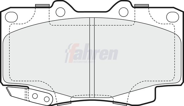 Fahren FBP3232 Brake Pad Set, disc brake - 1