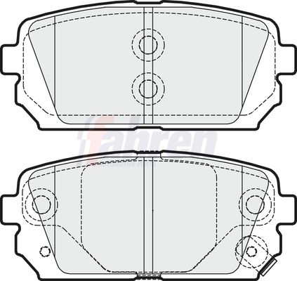 Fahren FBP3235 Brake Pad Set, disc brake - 1