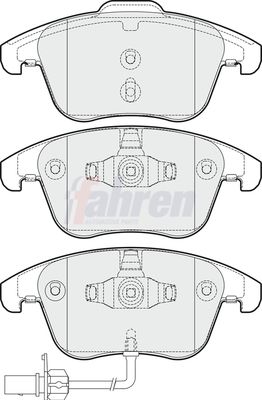 Fahren FBP3242 Brake Pad Set, disc brake - 1