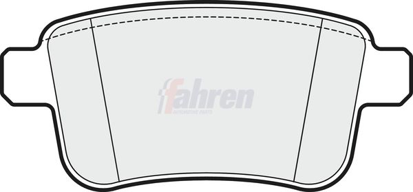 Fahren FBP3246 Brake Pad Set, disc brake - 1