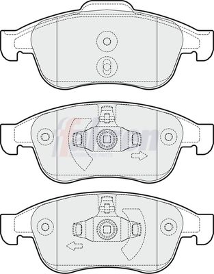 Fahren FBP3250 Brake Pad Set, disc brake - 1