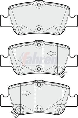 Fahren FBP3251 Brake Pad Set, disc brake - 1