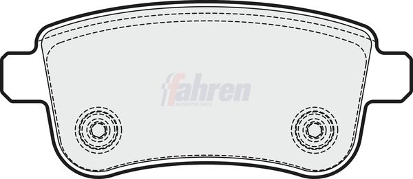 Fahren FBP3254 Brake Pad Set, disc brake - 1