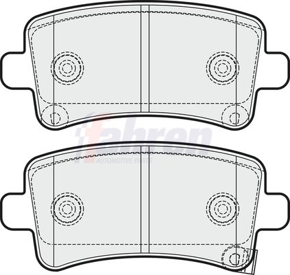 Fahren FBP3258 Brake Pad Set, disc brake - 1
