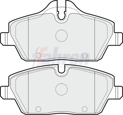 Fahren FBP3266 Brake Pad Set, disc brake - 1