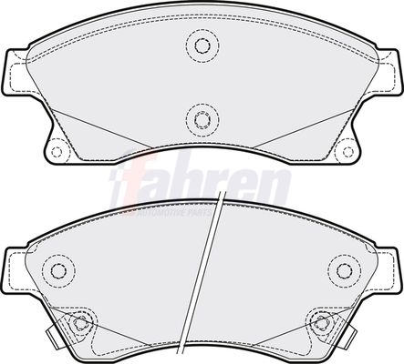 Fahren FBP3267 Brake Pad Set, disc brake - 1