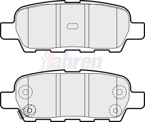 Fahren FBP3280 Brake Pad Set, disc brake - 1