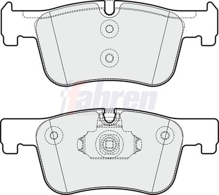 Fahren FBP3290 Brake Pad Set, disc brake - 1