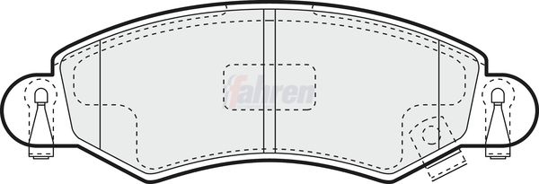 Fahren FBP3306 Brake Pad Set, disc brake - 1