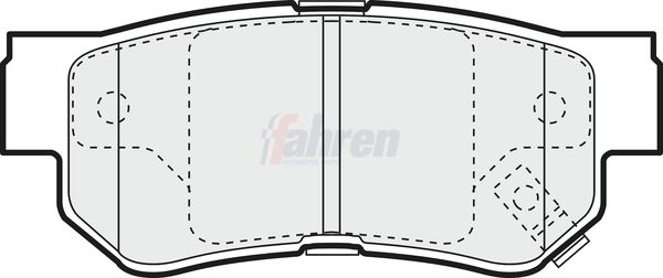 Fahren FBP3307 Brake Pad Set, disc brake - 1