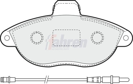 Fahren FBP3315 Brake Pad Set, disc brake - 1