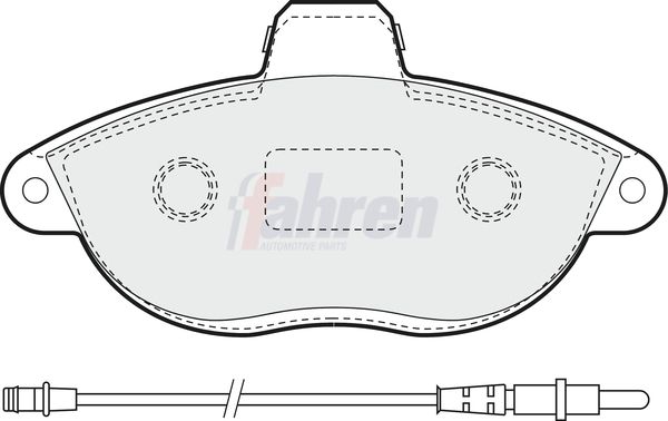 Fahren FBP3315 Brake Pad Set, disc brake - 1
