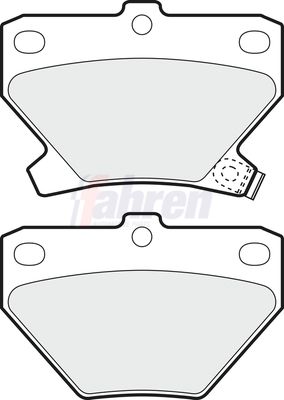 Fahren FBP3321 Brake Pad Set, disc brake - 1