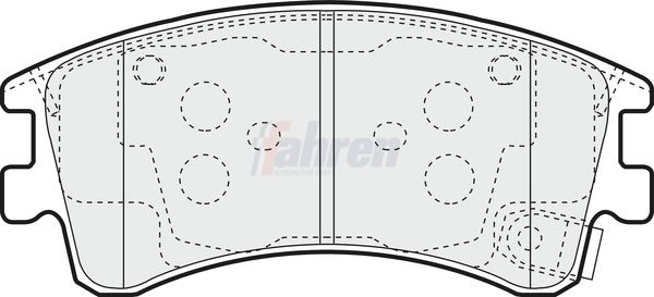 Fahren FBP3322 Brake Pad Set, disc brake - 1