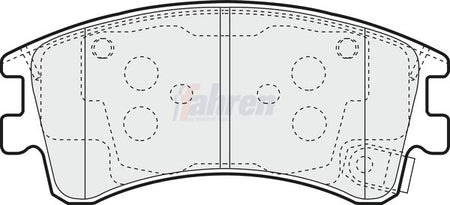 Fahren FBP3322 Brake Pad Set, disc brake - 1