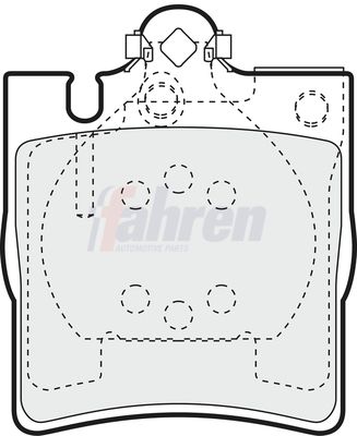Fahren FBP3326 Brake Pad Set, disc brake - 1