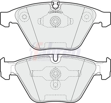 Fahren FBP3328 Brake Pad Set, disc brake - 1
