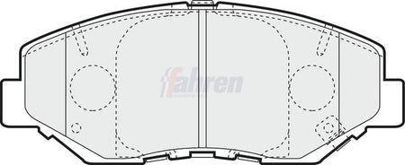 Fahren FBP3329 Brake Pad Set, disc brake - 1