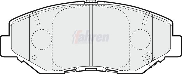 Fahren FBP3329 Brake Pad Set, disc brake - 1