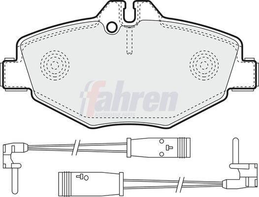 Fahren FBP3330 Brake Pad Set, disc brake - 1