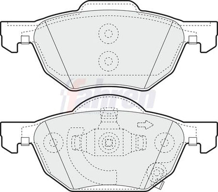 Fahren FBP3333 Brake Pad Set, disc brake - 1