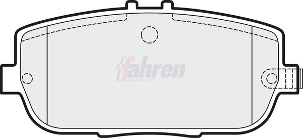 Fahren FBP3336 Brake Pad Set, disc brake - 1
