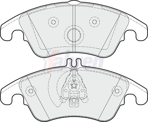 Fahren FBP3340 Brake Pad Set, disc brake - 1