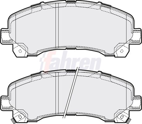 Fahren FBP3342 Brake Pad Set, disc brake - 1