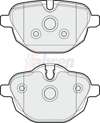 Fahren FBP3346 Brake Pad Set, disc brake - 1