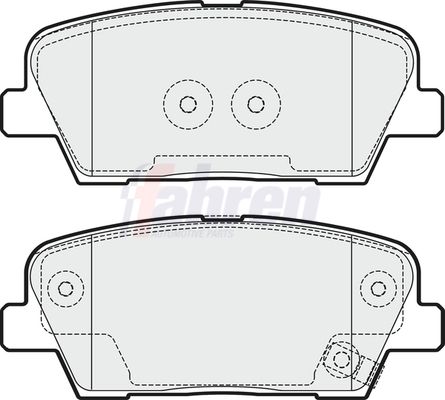 Fahren FBP3347 Brake Pad Set, disc brake - 1