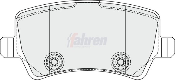 Fahren FBP3353 Brake Pad Set, disc brake - 1