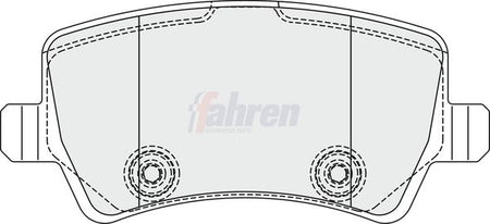 Fahren FBP3353 Brake Pad Set, disc brake - 1