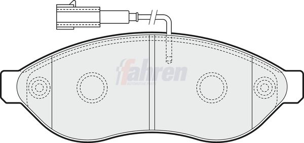 Fahren FBP3354 Brake Pad Set, disc brake - 1