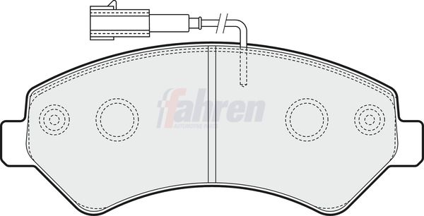Fahren FBP3355 Brake Pad Set, disc brake - 1