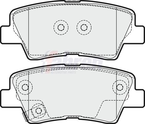 Fahren FBP3374 Brake Pad Set, disc brake - 1