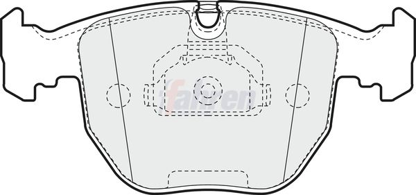 Fahren FBP3387 Brake Pad Set, disc brake - 1