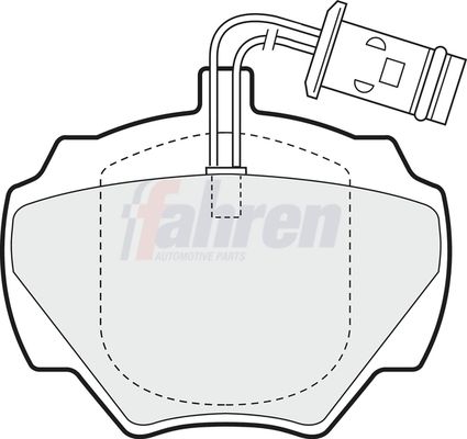 Fahren FBP3410 Brake Pad Set, disc brake - 1