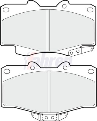Fahren FBP3429 Brake Pad Set, disc brake - 1