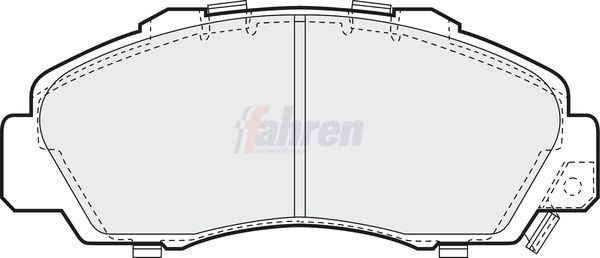 Fahren FBP3440 Brake Pad Set, disc brake - 1
