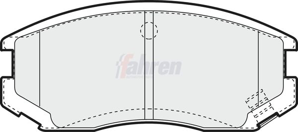 Fahren FBP3441 Brake Pad Set, disc brake - 1