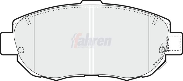 Fahren FBP3466 Brake Pad Set, disc brake - 1