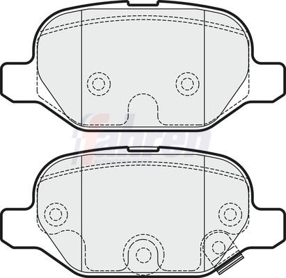 Fahren FBP3516 Brake Pad Set, disc brake - 1