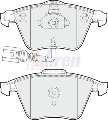 Fahren FBP3580 Brake Pad Set, disc brake - 1