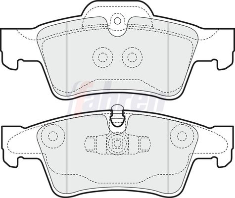 Fahren FBP3590 Brake Pad Set, disc brake - 1