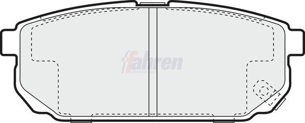 Fahren FBP3597 Brake Pad Set, disc brake - 1